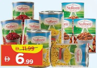 Nureen Fava Beans/Chick Peas/Green peas/Baked Beans In Tomato Sauce Assorted