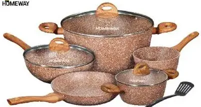Homeway Forged Marble Cookware Set