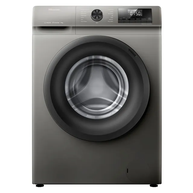 Hisense Front Load Washing Machine WFQP8012TS Silver