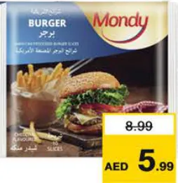 Mondy Burger Slices Cheese