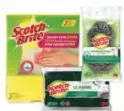 Scotch-Brite Sponge Cloth + Stainless Steel Scrubber + Scrubber Sponge