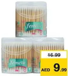 Femelle Bamboo Stem Cotton buds