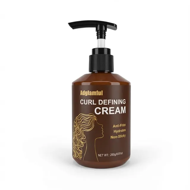 Adglamful Curl Defining Cream 8.81 fl ozAnti-Frizz Hydrating Curl Enhancer for Natural CurlyWavy HairMoisturizing Leave-In Conditioner for Soft, Bouncy, Non-Sticky Curls