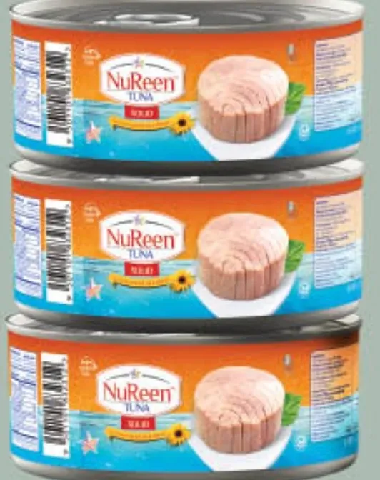 Nureen نورين تونة معلبة قطع صلبة بالزيت