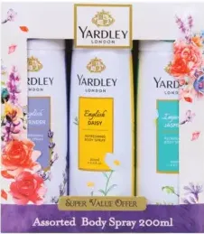 Yardley Body Spray Assorted