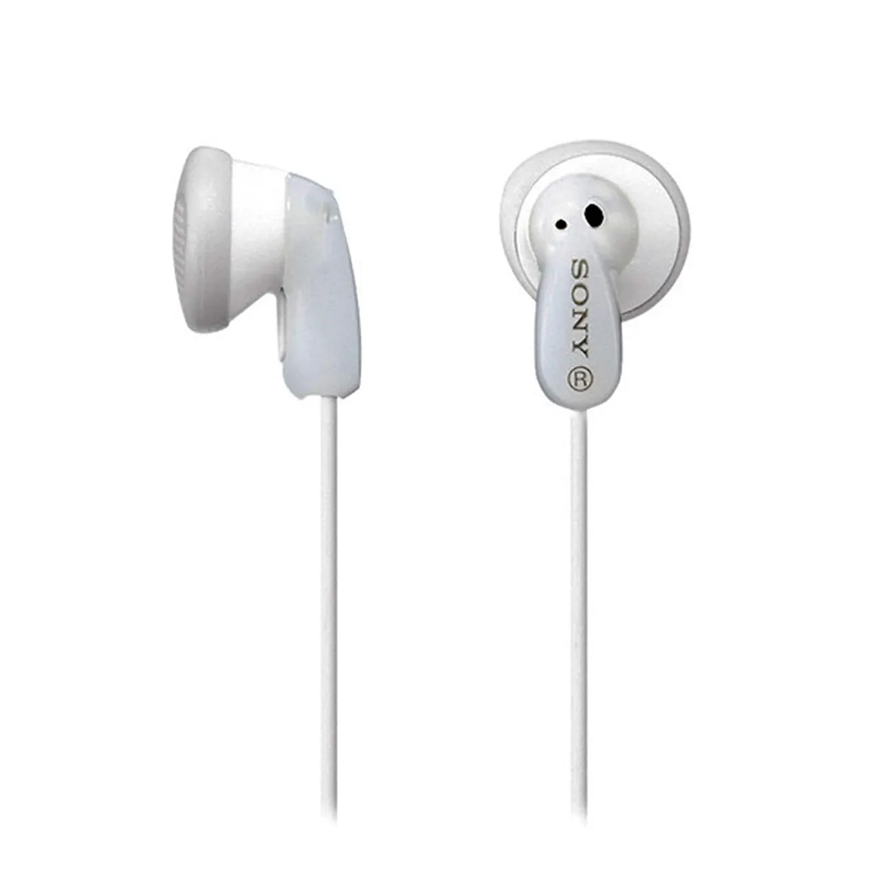 Sony سماعات أذن سلكية MDR-E9LP للمكالمات والموسيقى، أبيض