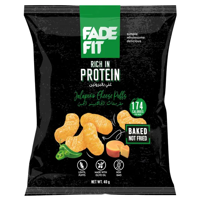 Fade Fit Protein Puffs with Jalapeno Cheese Flavour