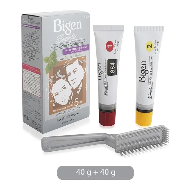 Bigen Speedy Natural Hair Color Conditioner - 884 Natural Brown