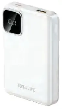 Totu Life Power Bank T-PBPRMG10WH, 10000 mAh, Pure Series Mag, PD