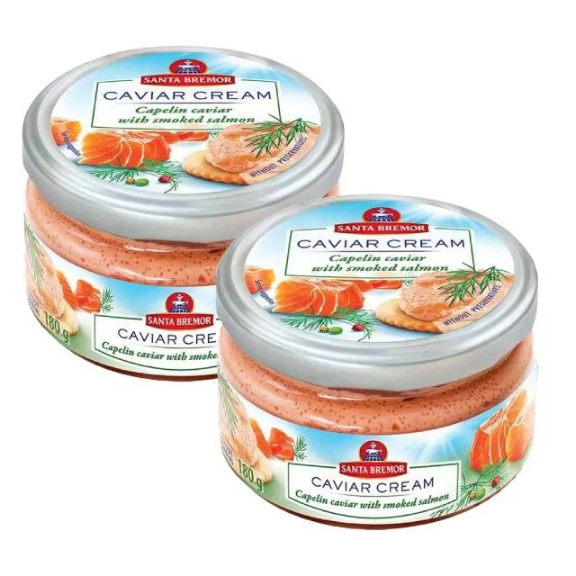 Santa Bremor Capelin Caviar Cream with Smoked Salmon Pcs