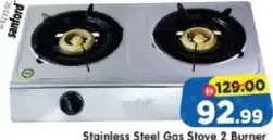 Sanford Stainless Steel Gas Stove 2 Burner