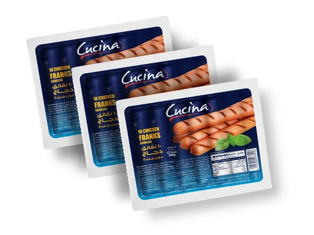 Cucina Chicken Franks Skinless