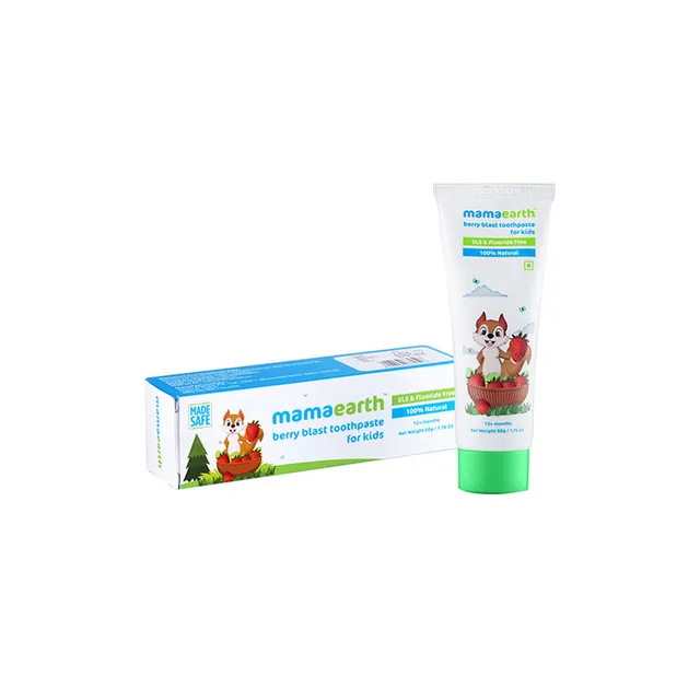 Mamaearth Sulfate Free Awesome Orange Toothpaste For Kids With Fluoride