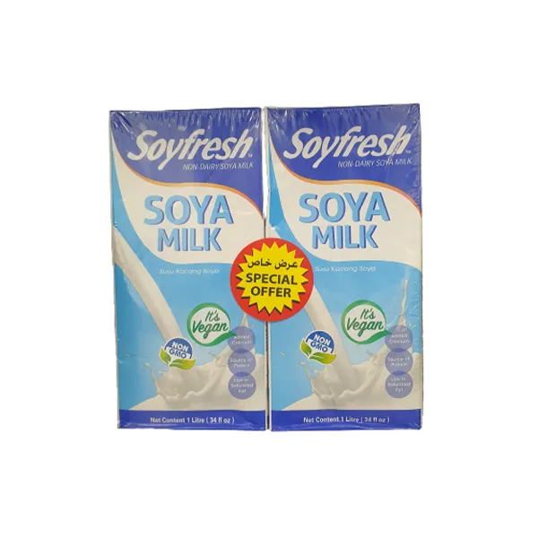 Soyfresh Soyafresh Soya Milk Natural 1Ltrx2Pcs