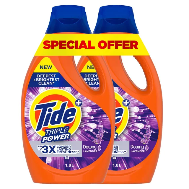 Tide Core+ Power Gel Liquid Detergent Downy Lavender