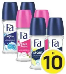 Fa Roll On Pink Passn+Caribben/Sport+Attraction Assorted
