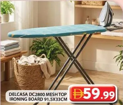 Delcasa طاولة كي بسطح شبكي