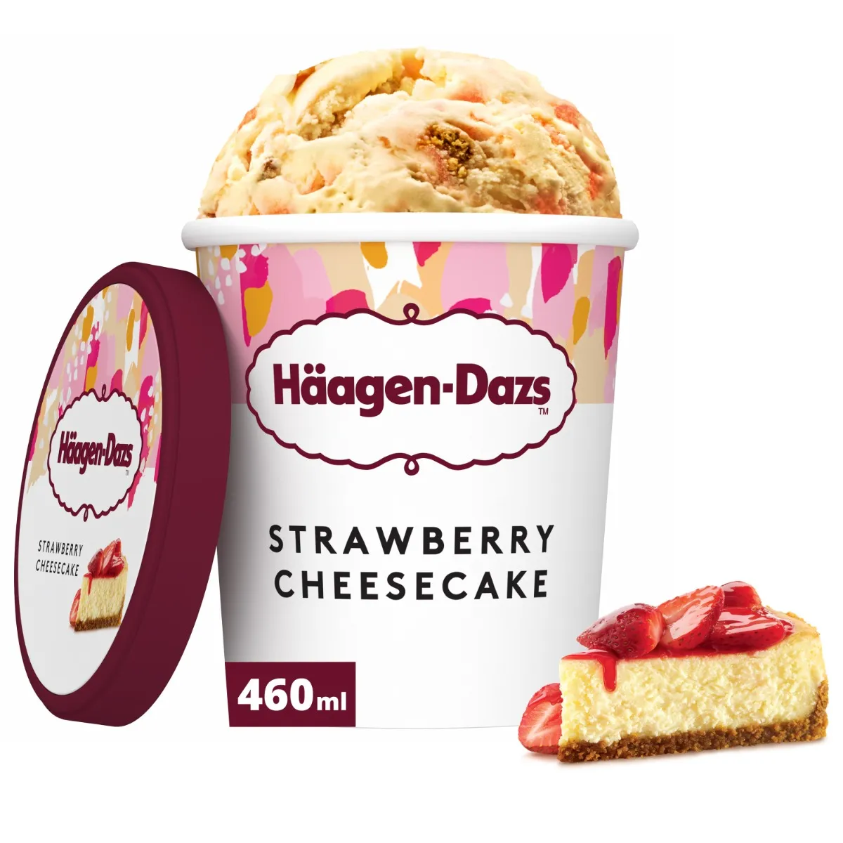 آيس كريم تشيز كيك بالفراولة Haagen Dazs