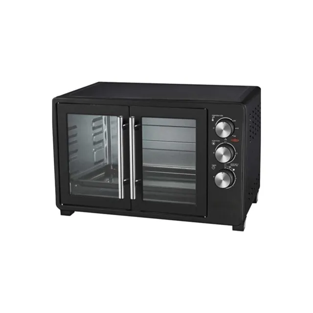 Tradeo 2000W Double Door Electric Oven with Temperature Control & Timer for Baking and Grilling
