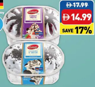 Confetti Ice Cream Forest Fruits/ Cookies & Cream