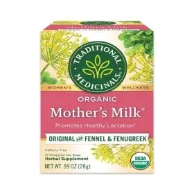 Traditional Medicinals Mother's Milk Fennel & Fenugreek Organic Herbal Tea Bags