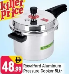 Royalford Aluminum Pressure Cooker