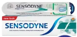 Sensodyne معجون أسنان بالفلورايد + فرشاة أسنان