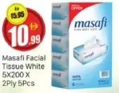 Masafi Facial Tissue White, 2 Ply
