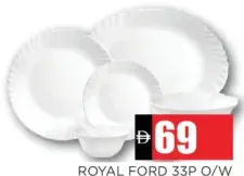 Royalford طقم عشاء o/w