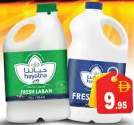 hayatna حليب طازج / لبن طازج كامل الدسم