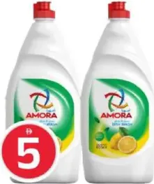 Amora لوكس سائل غسيل الصحون بالليمون