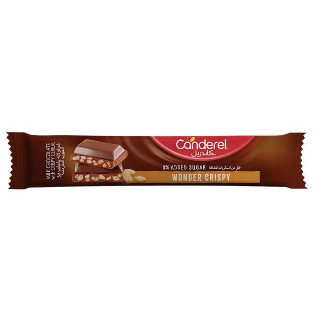 Canderel Wonder Crispy Milk Chocolate Bar