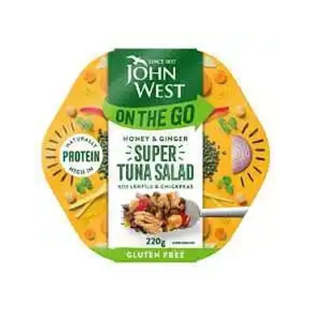 John West On The Go Honey and Ginger Super Tuna Salad with Lentils and Chickpeas