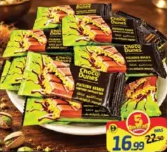 Chocodunes Pistachio Kunafa Compound Chocolate
