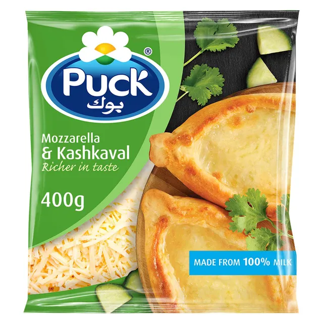 Puck Shredded Mozzarella & Kashkaval Cheese