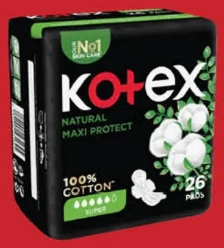 Kotex ماكسي سميكة طبيعية سوبر