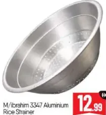 M/ibrahim Aluminium Rice Strainer 3347