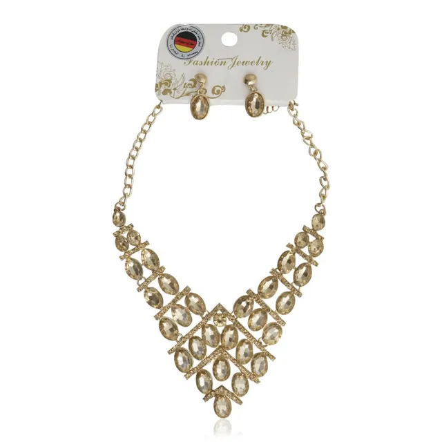 Scarlet Bijoux Fashion Jewelry Golden Necklace with Design for Women