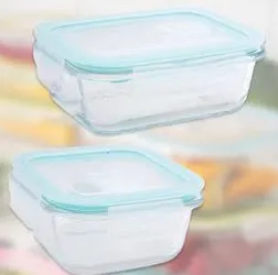 علبة غداء زجاجية