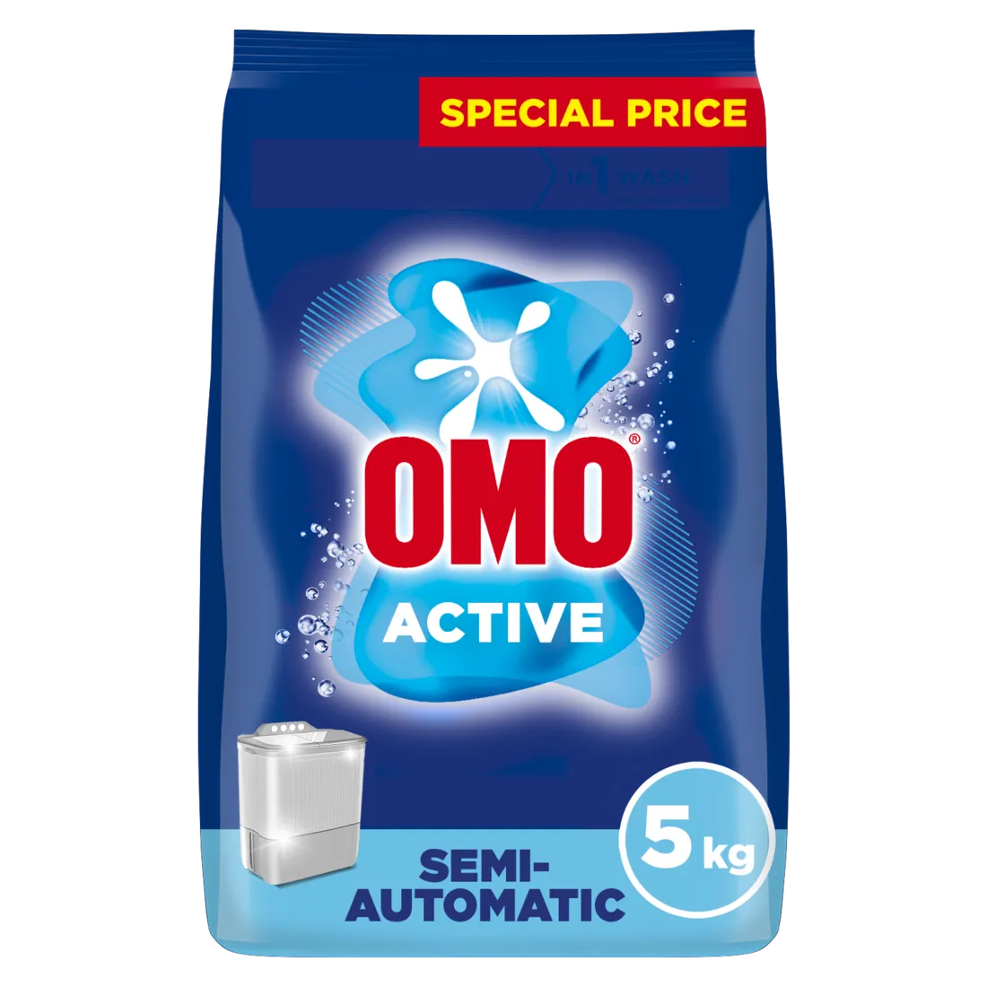 Omo مسحوق غسيل شبه أوتوماتيكي مضاد للبكتيريا