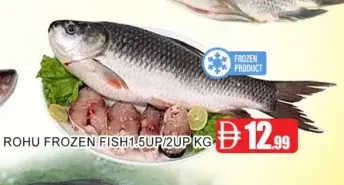 Rohu Frozen Fish 1.5Up&2Up