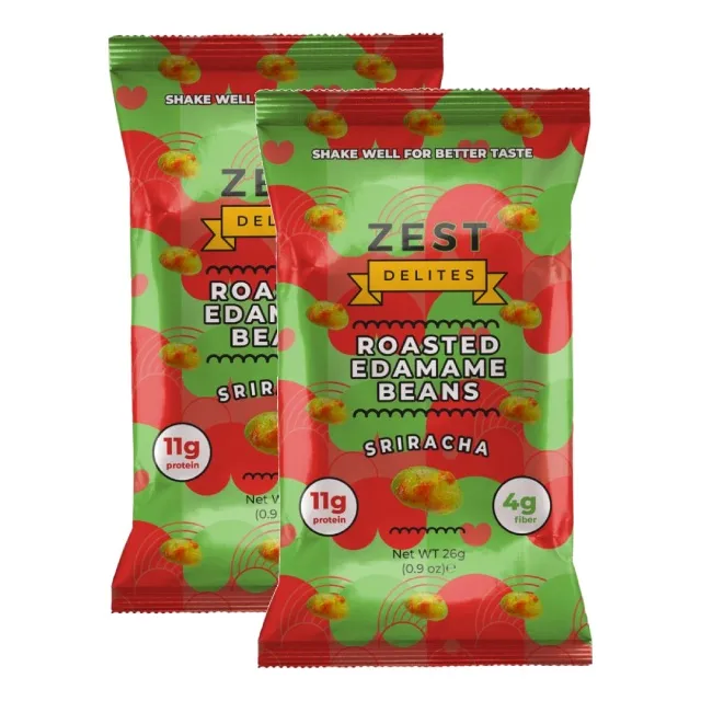 Zest Delites Roasted Edamame Beans Sriracha