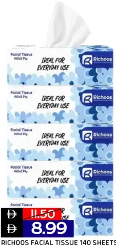 Richoos Facial Tissue 2 Ply