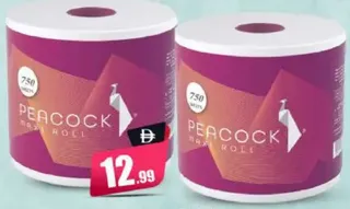 Peacock Maxi Roll 2Ply