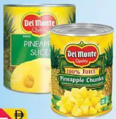 Del Monte Pineapple Slices/Chunks