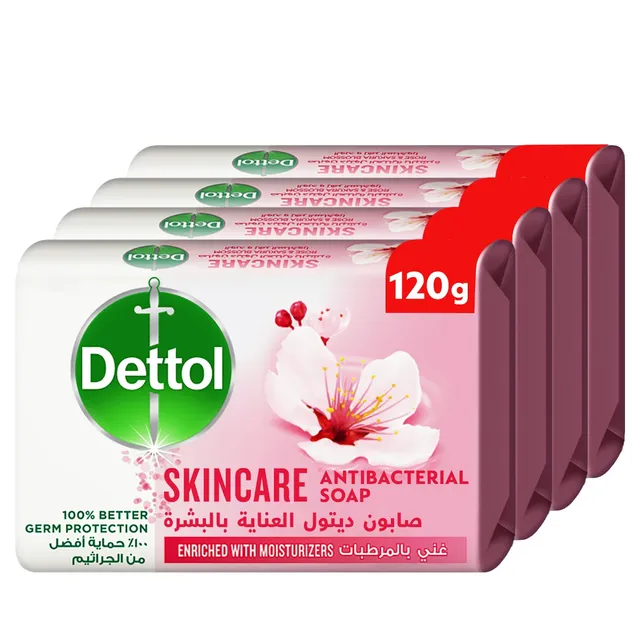 Dettol Skincare Bar Soap Rose and Sakura Blossom Scent