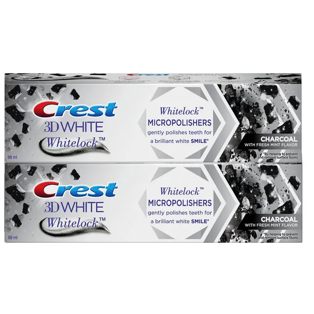 Crest 3D Whitelock Charcoal Toothpaste