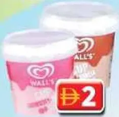 Algida Cacao/Straw Vanilla Cup Ice Cream