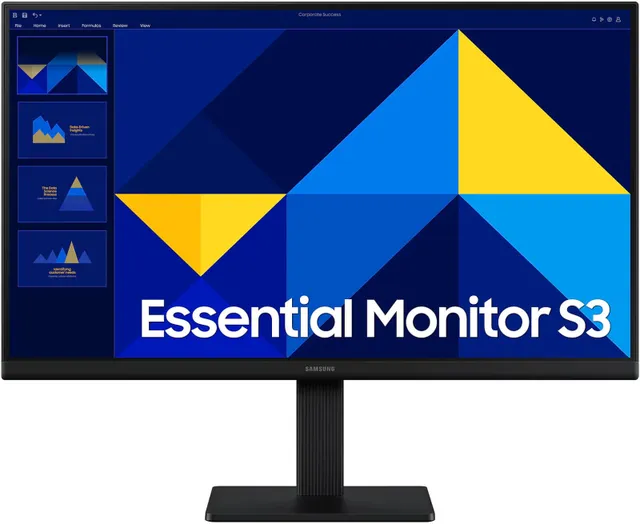 Samsung S3 S30GD 27" IPS Essential Monitor, FHD, 100Hz, 5ms Response, Flicker-Free, 16.7M Colors, Black LS27D300GAMXUE