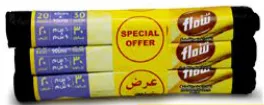 Flow Garbage Bag Rolls Black